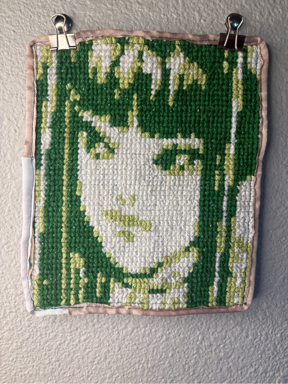 Large Fabric and Embroidery Patch or Small Wallhanging